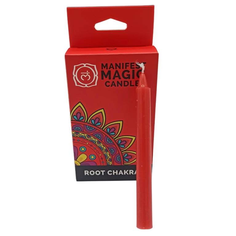 Root Chakra Manifestation Candles (Pack of 12) - Red Magic Balance & Energy