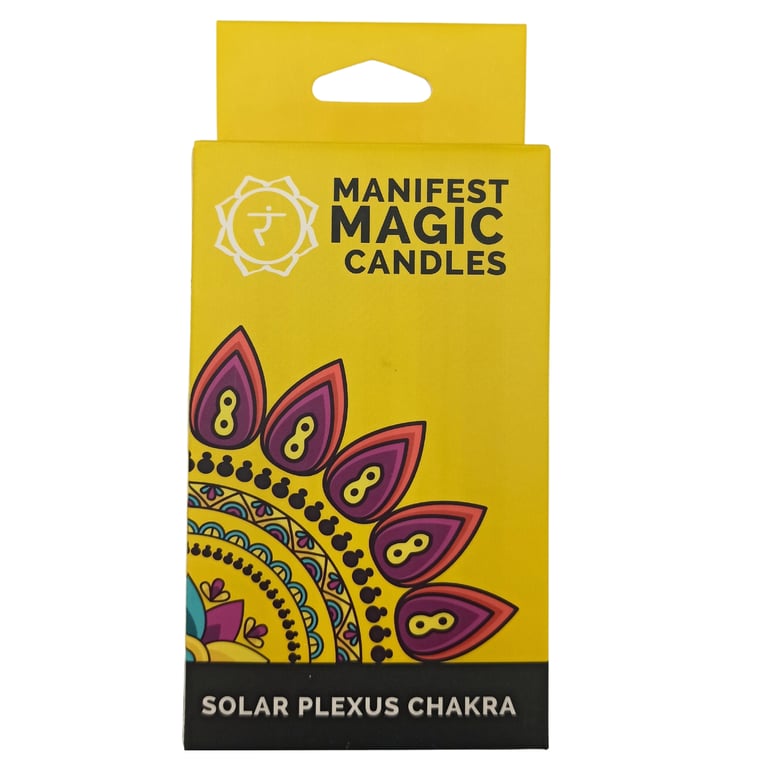 Manifest Magic Candles - Solar Plexus Chakra Balance and Manifestation Aid