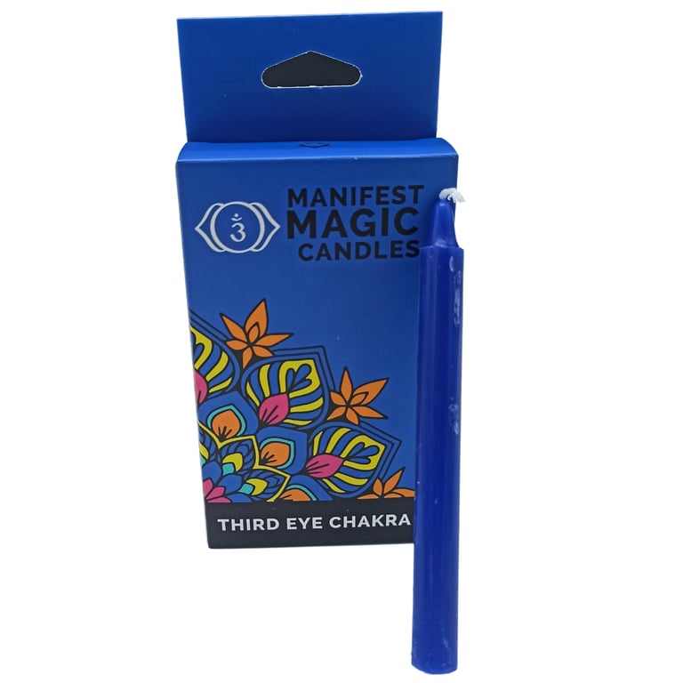 Manifest Magic Candles - Indigo, Third Eye Chakra Balancing Home Scents