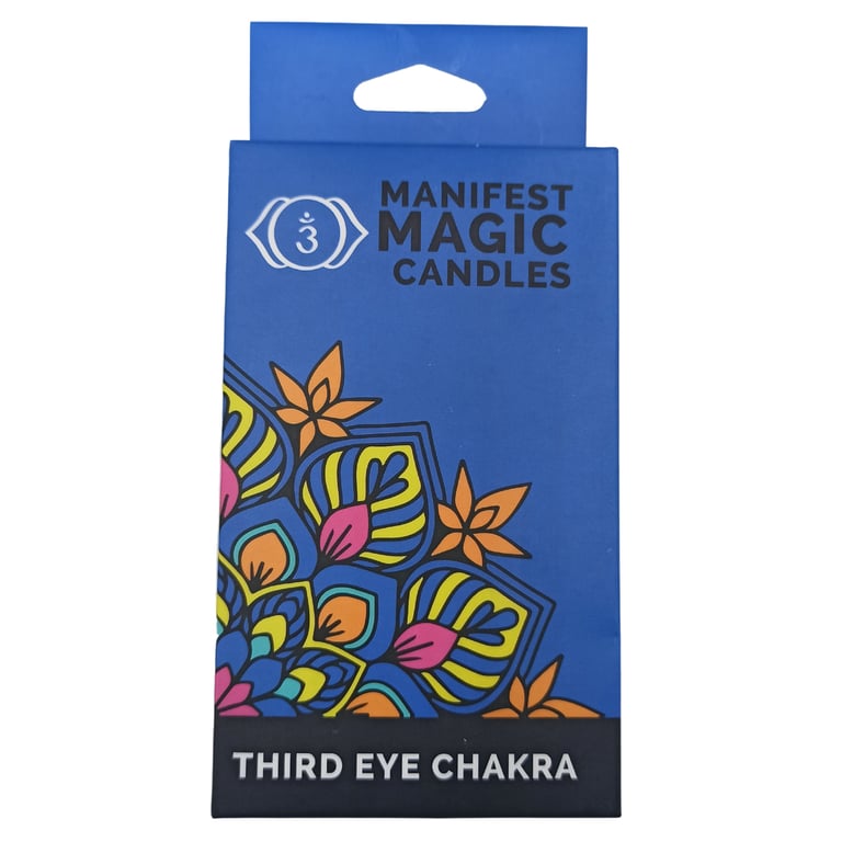 Manifest Magic Candles - Indigo, Third Eye Chakra Balancing Home Scents