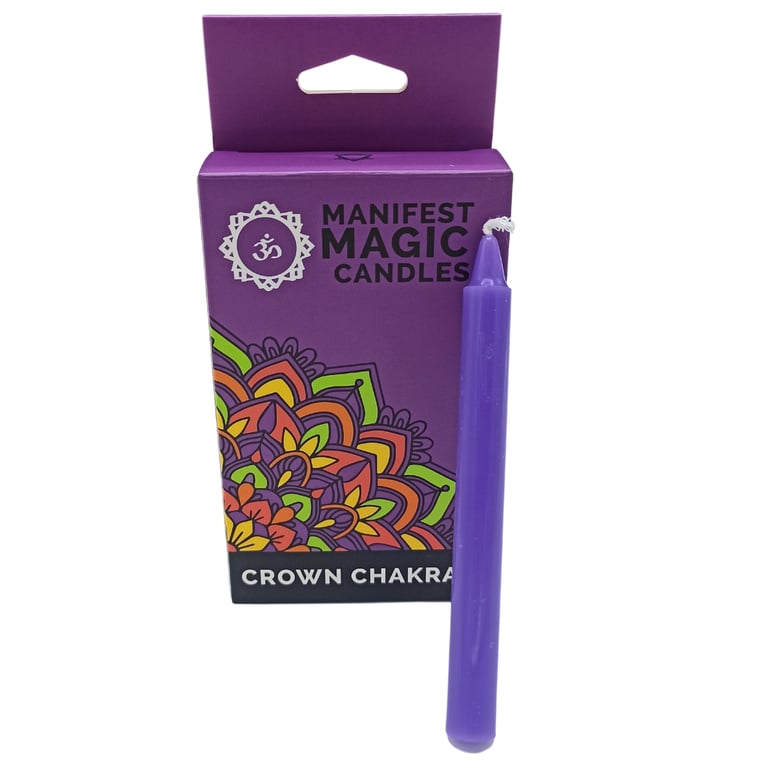 Violet Manifestation Candles - Crown Chakra Balancing Home Scents for Spiritual Growth