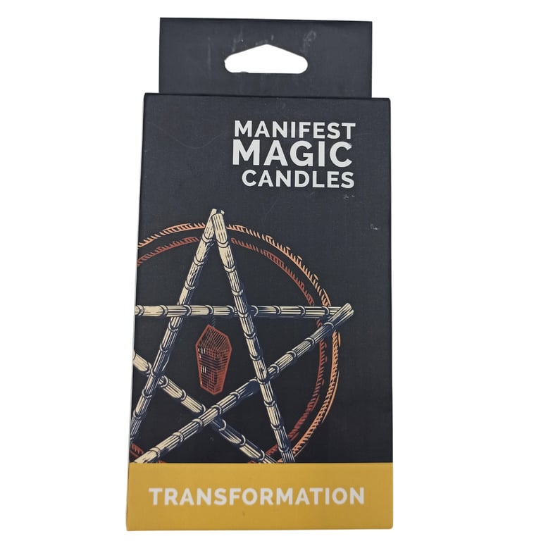 Manifest Magic Candles (Pack of 12) - Black for Home Decor and Witchcraft Rituals