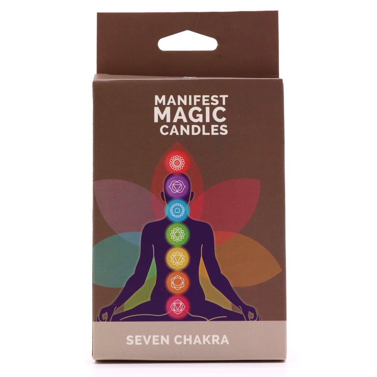 Seven Chakra Manifest Candles - Balance Energy & Mindfulness Home Decor