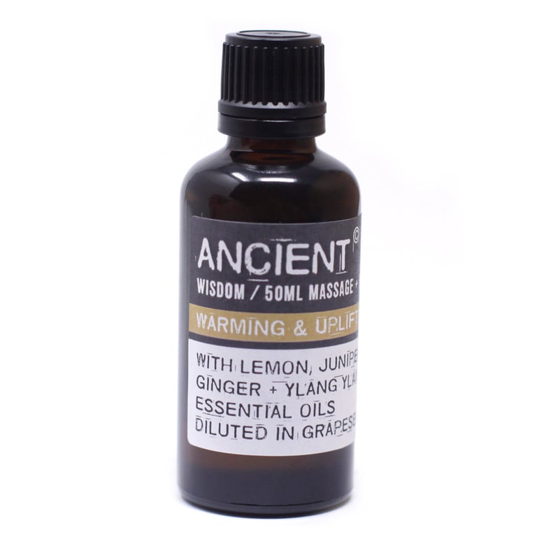 Warm & Uplifting 50ml Home Spa Massage Oil for Relaxation and Self-Care