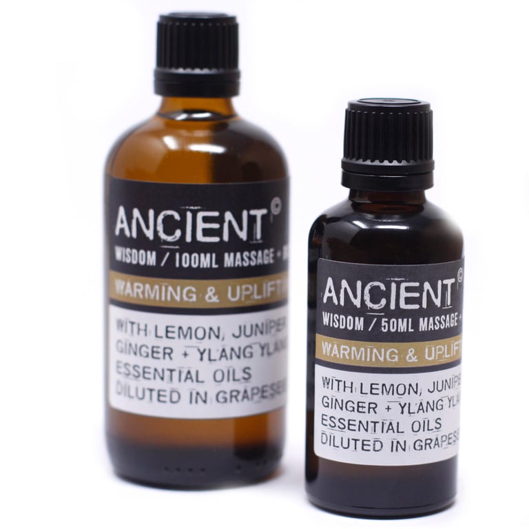 Warm & Uplifting 50ml Home Spa Massage Oil for Relaxation and Self-Care