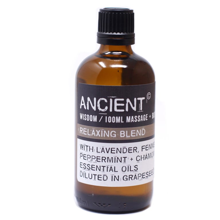 Relaxing Massage Oil - 100ml Aromatherapy Natural Stress Relief Body Oil