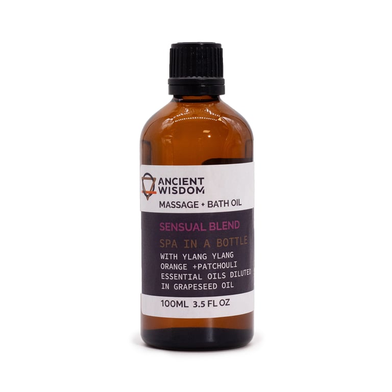 Aromatic Sensual Massage Oil - 100ml for Skin Moisturizing and Romantic Body Massages
