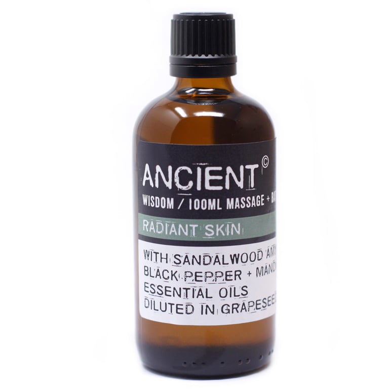 Natural Radiant Skin Massage Oil, 100ml - Anti-Aging Facial Care Oil for Glowing Skin