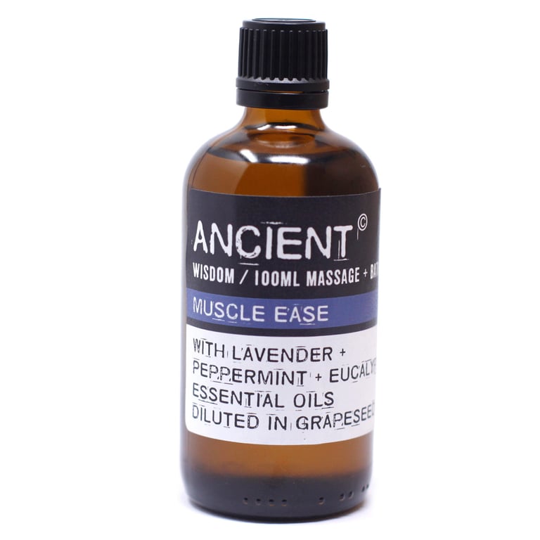 Natural Muscle Ease Massage Oil - 100ml for Deep Tissue Relief and Body Relaxation