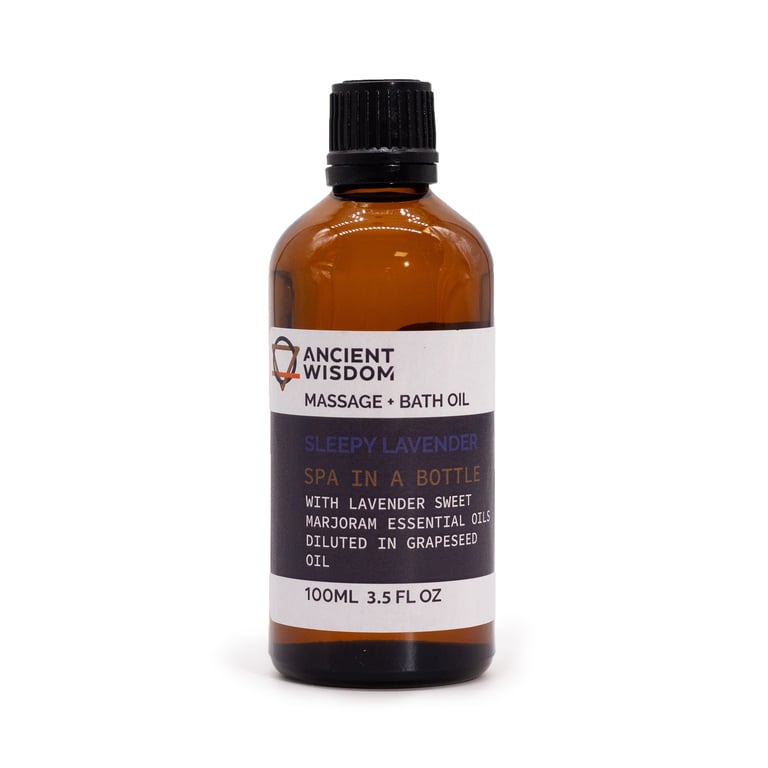 Sleepy Lavender Massage Oil - 100ml Relaxation & Aromatherapy Oil for Deep Sleep