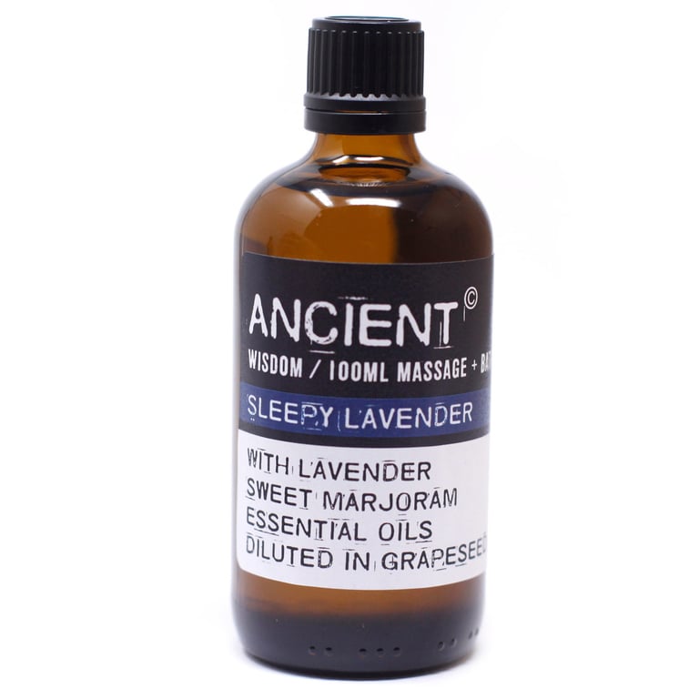 Sleepy Lavender Massage Oil - 100ml Relaxation & Aromatherapy Oil for Deep Sleep