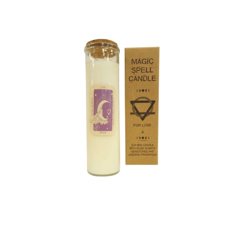 Handcrafted Love Spell Candle - Enhance Romance by Magic Wick Co.