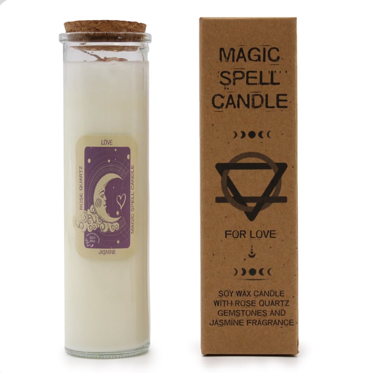 Handcrafted Love Spell Candle - Enhance Romance by Magic Wick Co.