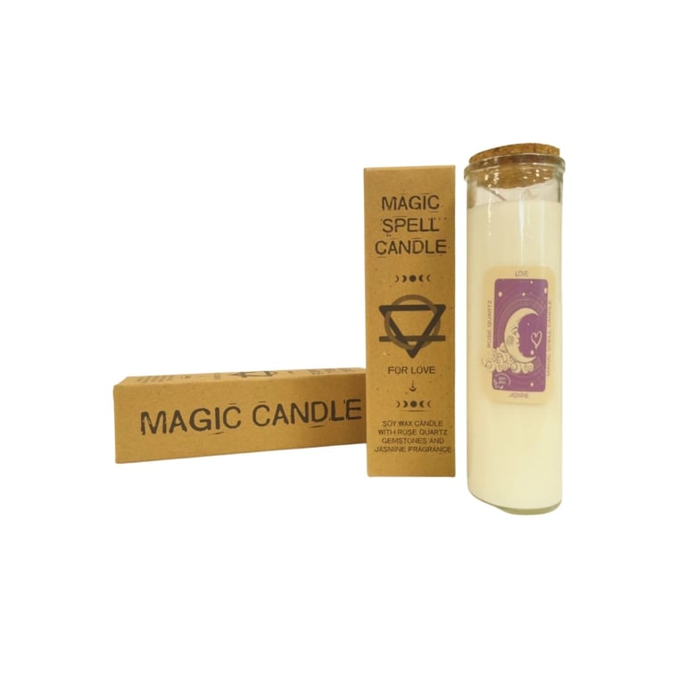 Handcrafted Love Spell Candle - Enhance Romance by Magic Wick Co.