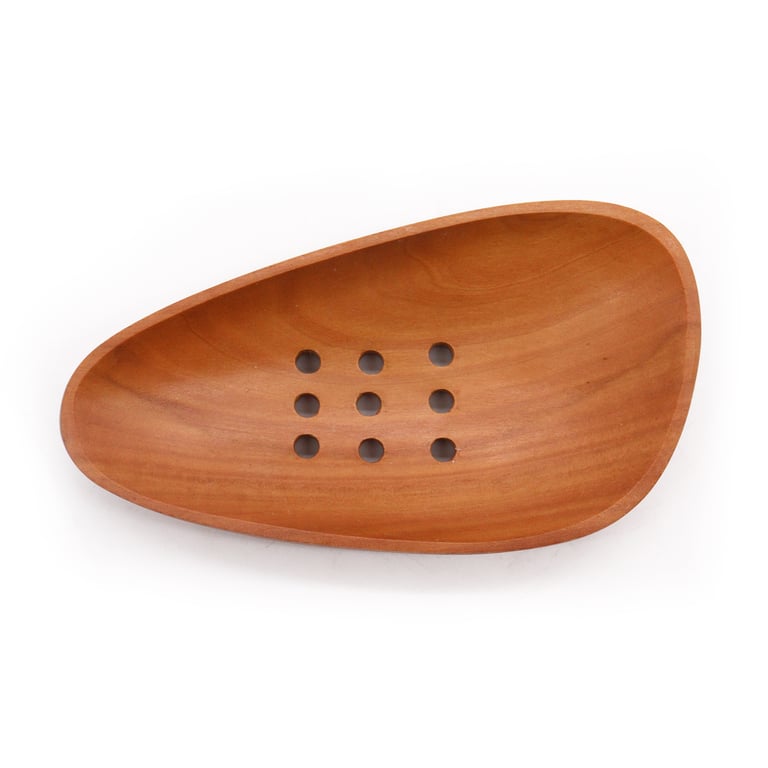 Classic Handcrafted Mahogany Wooden Soap Dishes - Luxury Bathroom Accessory