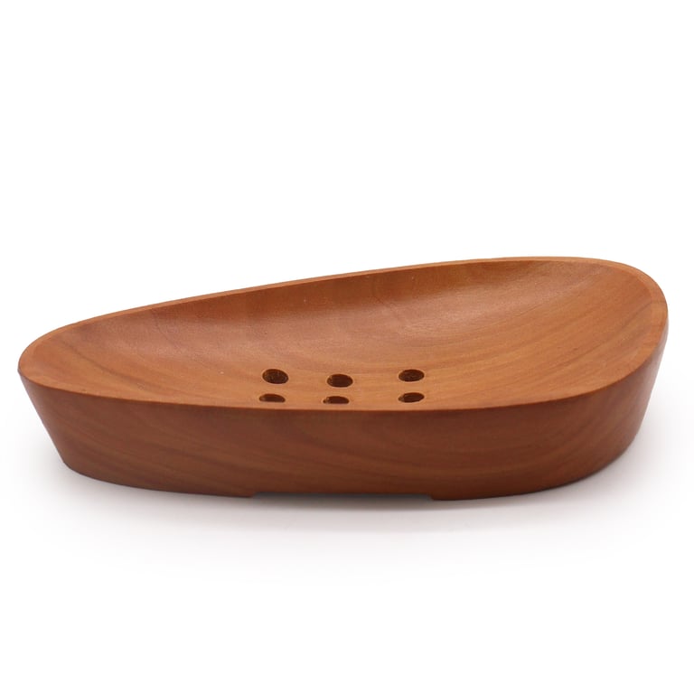 Classic Handcrafted Mahogany Wooden Soap Dishes - Luxury Bathroom Accessory