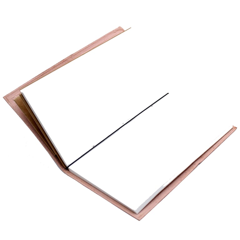 Leather Journal (Handmade, 80 Pages) - Be the Change Brown