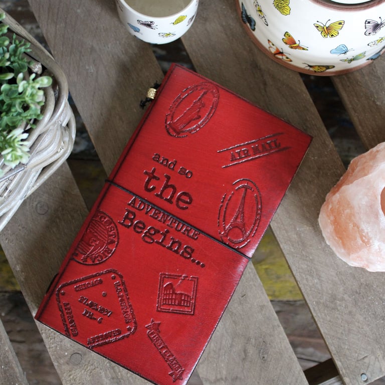 Leather Journal - Handcrafted, 80 Pages - Little Book of Big Plans