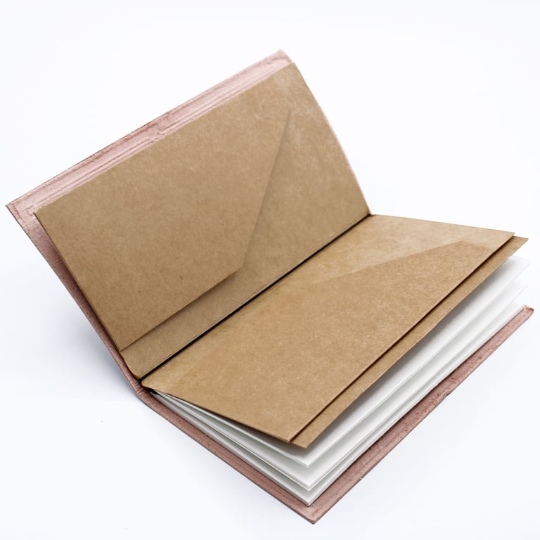 Leather Journal (80 pages) - Handmade Importance Tracker - Grey