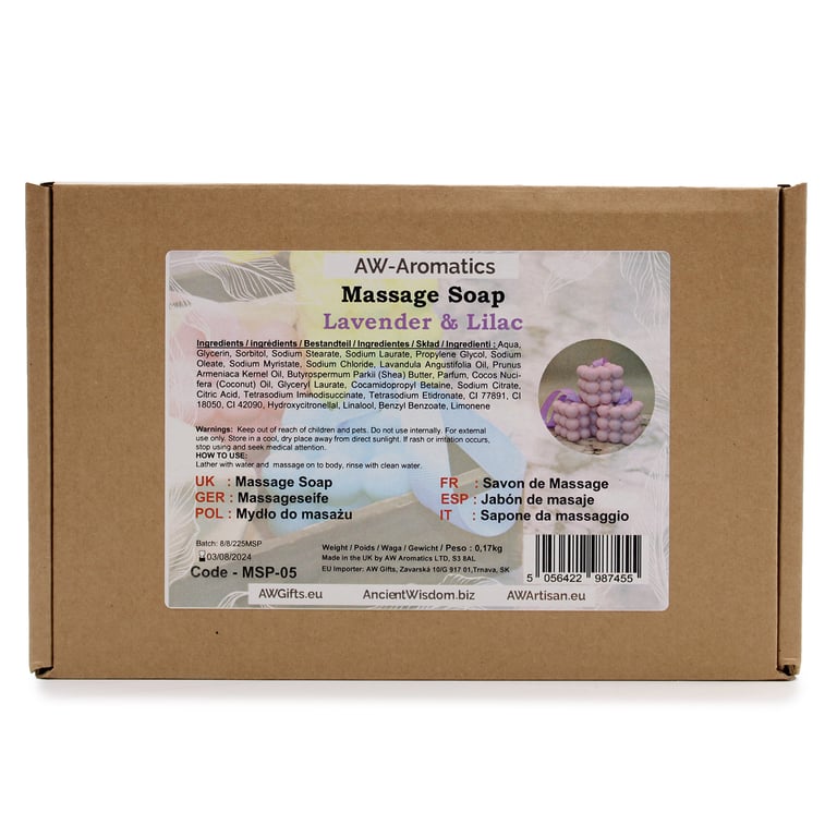 Lavender & Lilac Massage Soaps - Relaxing Body Soap for Deep Tissue Relief