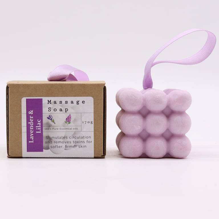 Lavender & Lilac Single Use Massage Soaps for Home Spa Relaxation