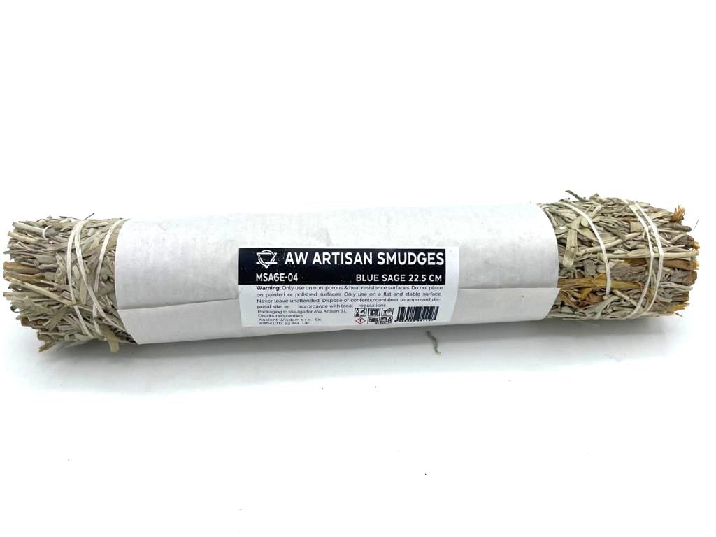 Blue Sage Smudge Stick - Natural Spiritual Cleansing Incense 22.5 cm Long