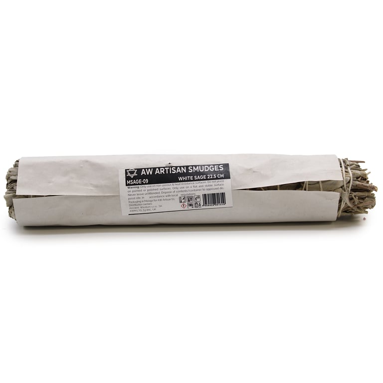 White Sage Smudge Stick - 22.5cm Cleansing and Purification Tool