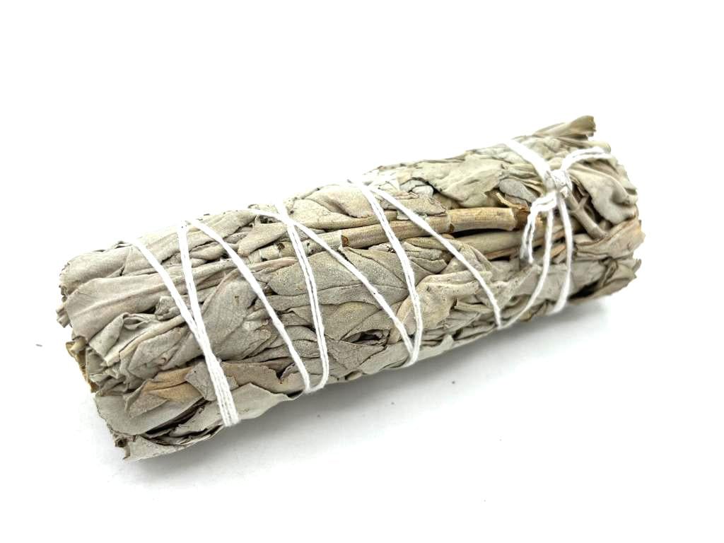 White Sage Smudge Stick - 10cm Natural Home Purification and Spiritual Cleansing Tool