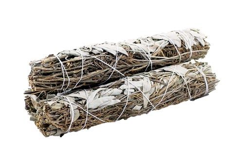 White Sage & Lavender Smudge Stick (22.5cm) - Aromatic, Natural Air Freshener