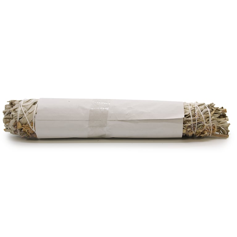 White Sage & Lavender Smudge Stick (22.5cm) - Aromatic, Natural Air Freshener