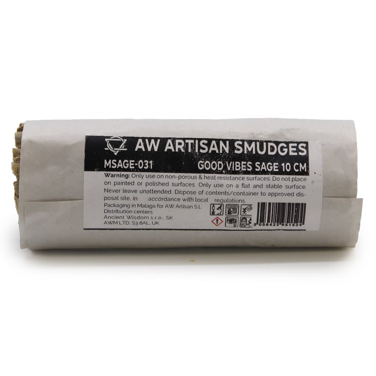 Natural Sage Smudge Stick - Good Vibes 10cm Spiritual Cleansing Sticks