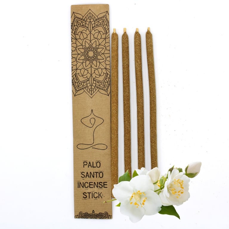 Palo Santo Large Natural Incense Sticks - Jasmine Scented Spiritual Aromatherapy
