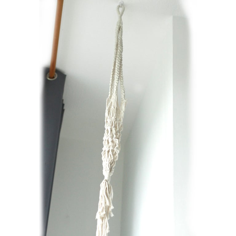 Large Macrame Pot Holder - Extra Long Durability - Brand Name Here