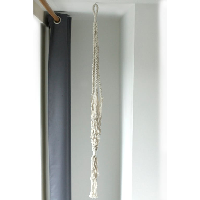 Large Macrame Pot Holder - Extra Long Durability - Brand Name Here