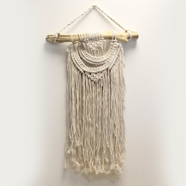 Macrame Wall Art - Two Wave Design - Brand Name