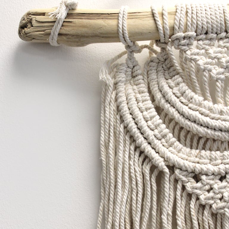 Macrame Wall Art - Two Wave Design - Brand Name