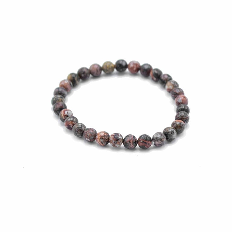 Gemstone Manifestation Bracelet - Leopard Skin Cuff with Courage Gemstone