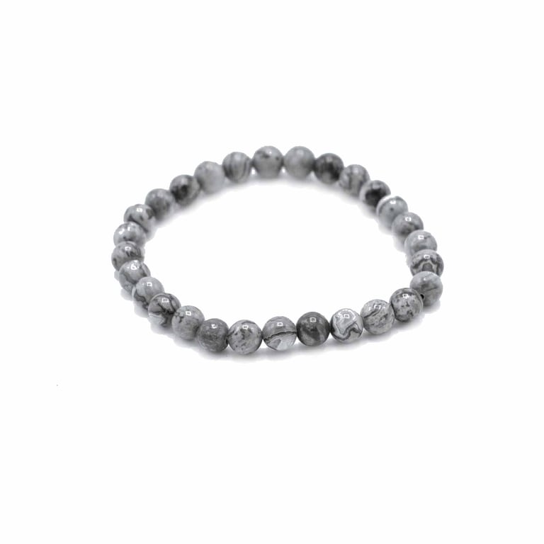 Map Stone Gemstone Manifestation Bracelet for Abundant Prosperity and Good Fortune