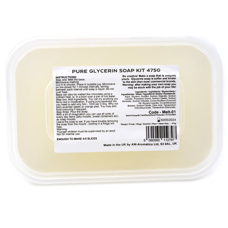 Melt and Pour 475g Soap Making Kit - Complete Crafting Supplies