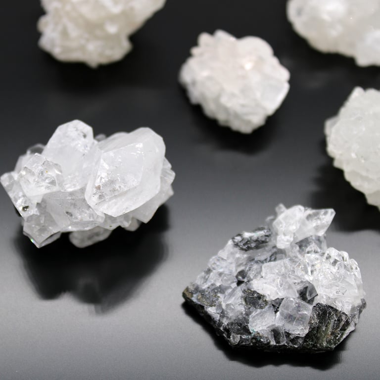 White Apophyllite Crystal Clusters 20-30mm - Spiritual Home Decor and Meditation Stones