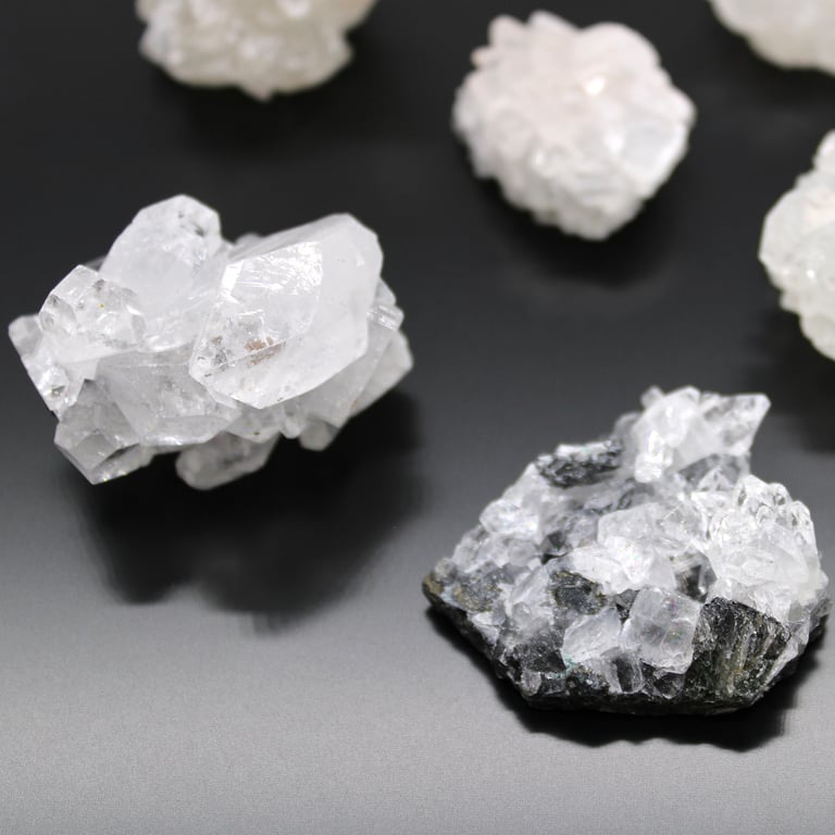 White Apophyllite Crystal Clusters 20-30mm - Spiritual Home Decor and Meditation Stones