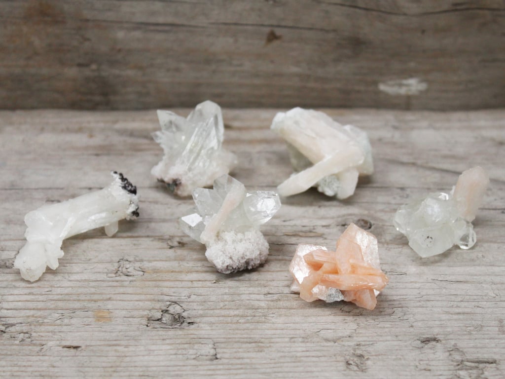 Stilbite Combination Crystal Cluster with Appophyllite Healing Stones 20-30mm