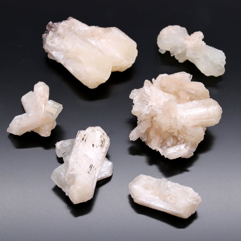 Stilbite Combination Crystal Cluster with Appophyllite Healing Stones 20-30mm