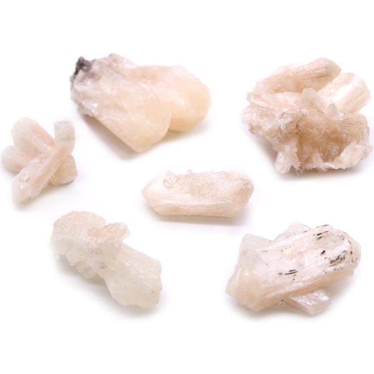 Stilbite Combination Crystal Cluster with Appophyllite Healing Stones 20-30mm