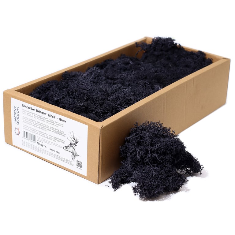 Black Decorative Moss Reindeer (500g)