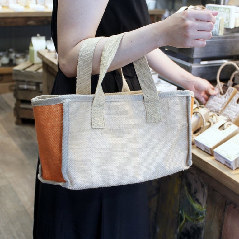 Large Capacity Natural Outdoor Shopping Basket - 33x18x20cm Eco-Friendly Large Lrg Shopping Basket
