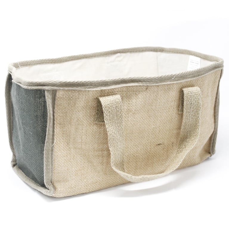Large Durable Wheeled Charcoal Shopping Basket - 33x18x20cm