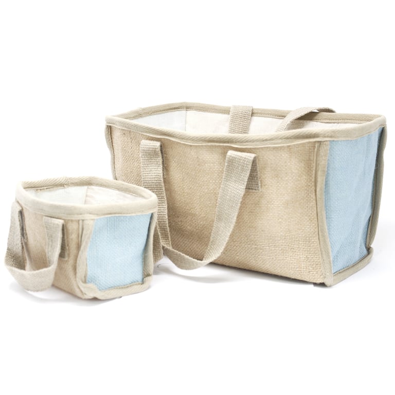 Large Capacity Teal Shopping Basket - 33x18x20cm Extra Storage Trolley