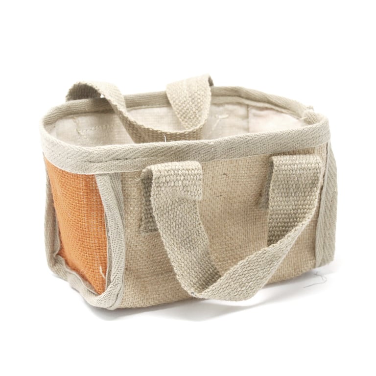 Turmeric Colored Mini Shopping Basket - 16x10x12cm Home Essentials
