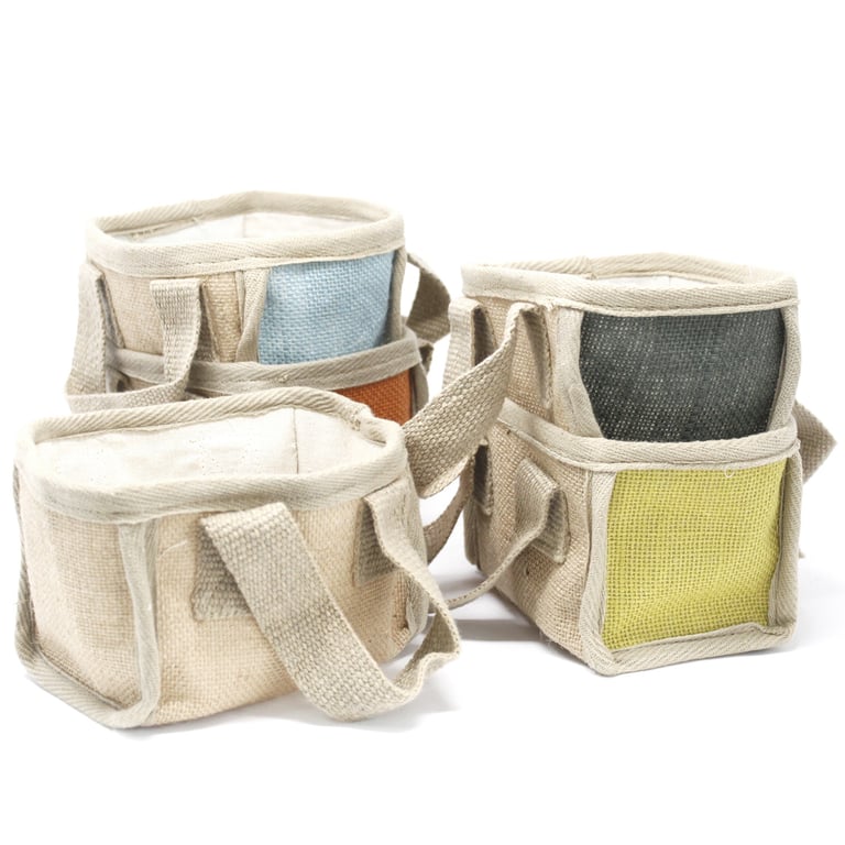 Mini Shopping Basket - 16x10x12cm Charcoal Portable Kitchen Storage Basket